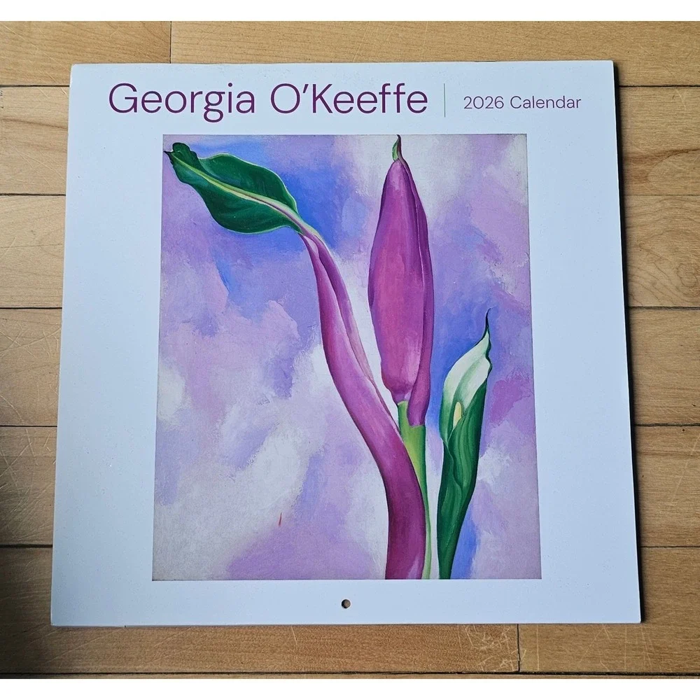 Georgia O'Keeffe 2026 Wall Calendar Pomegranate Floral Art Modernism New